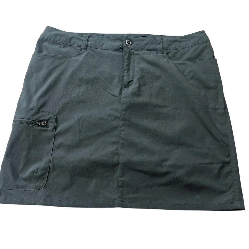 Patagonia Active Casual Outdoor‎ Hiking Skirt olive green Size 10